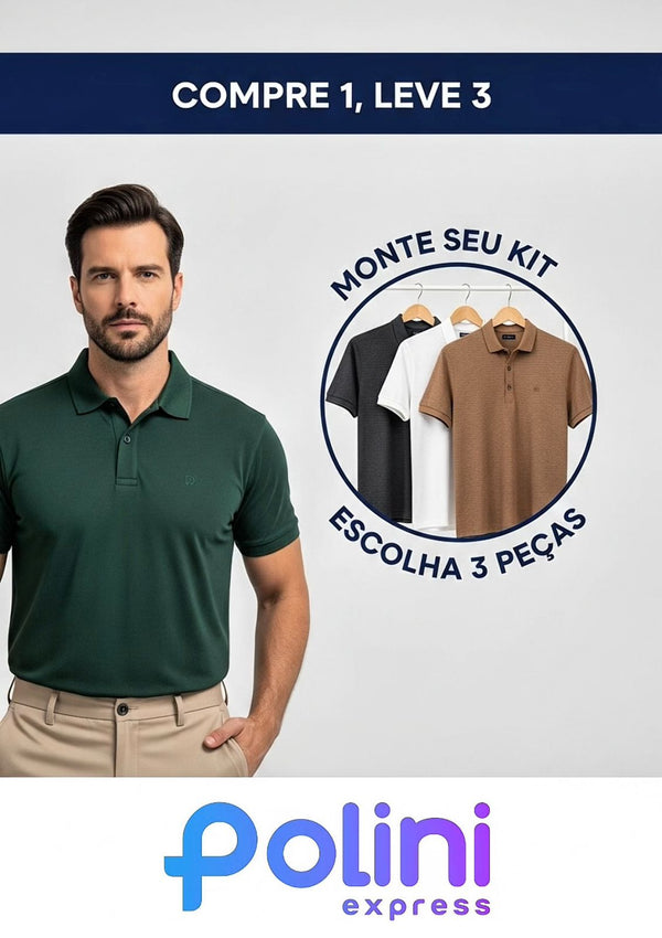 Kit Camisa Polo Alfa Gelato – Compre 1, Leve 3 [Promoção]