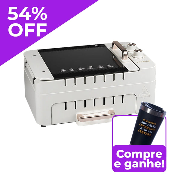 Grill Elétrico Polini Express + Copo Térmico PERSONALIZADO