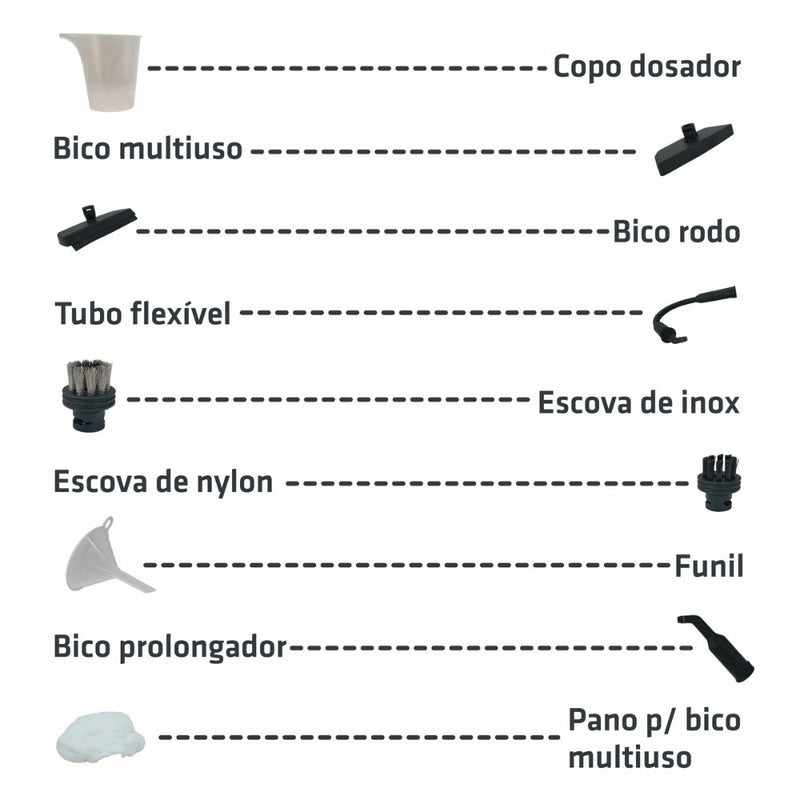 Vaporizador e Higienizador a Vapor Intech + Peças Adicionais de Brinde