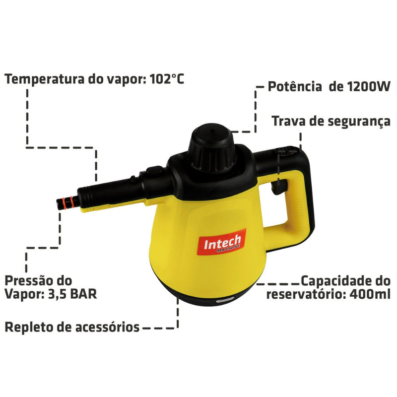 Vaporizador e Higienizador a Vapor Intech + Peças Adicionais de Brinde