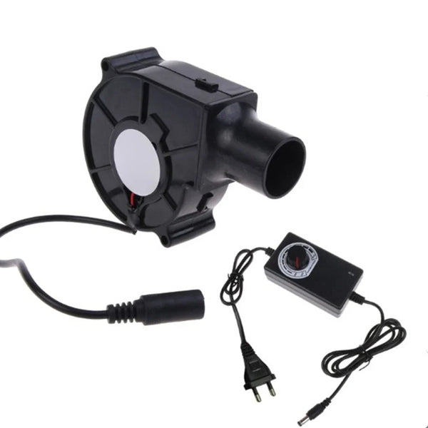 Ventilador para churrasco 220v, motor de explosão pequeno com coleta de ar, velocidade ajustável, ferramenta de cozinha, tomada eua/ue, ventilador portátil para churrasco, acampamento