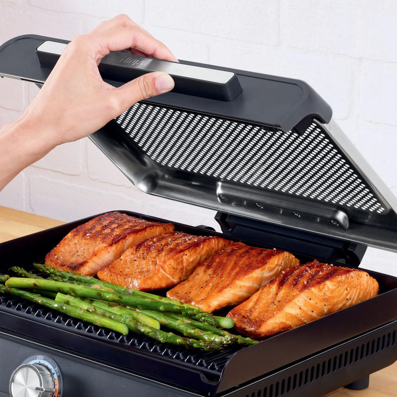 Grill Elétrico 2 em 1 Ninja Sem Fumaça Bivolt