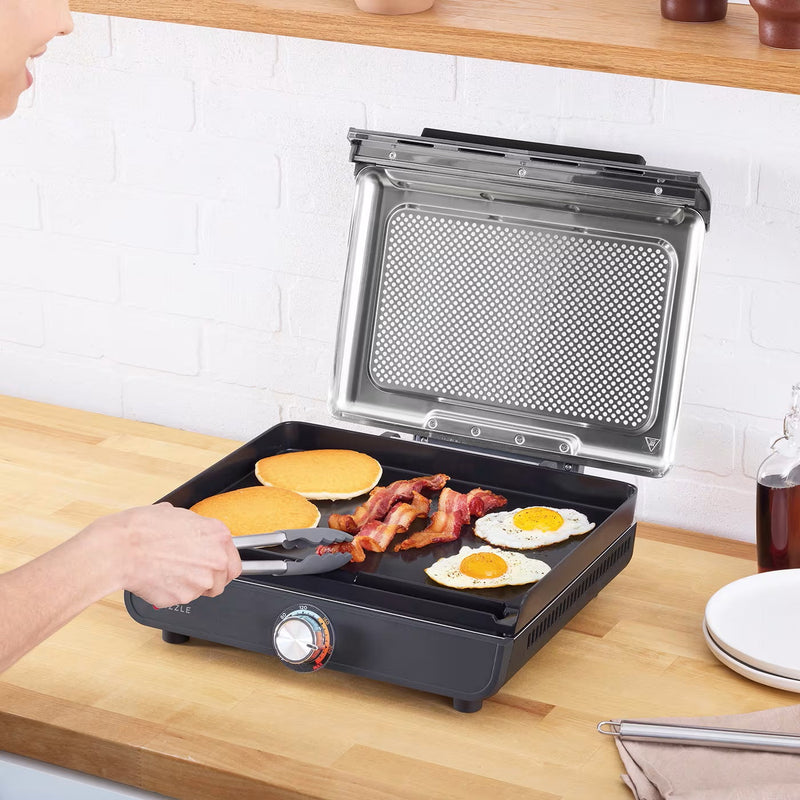 Grill Elétrico 2 em 1 Ninja Sem Fumaça Bivolt
