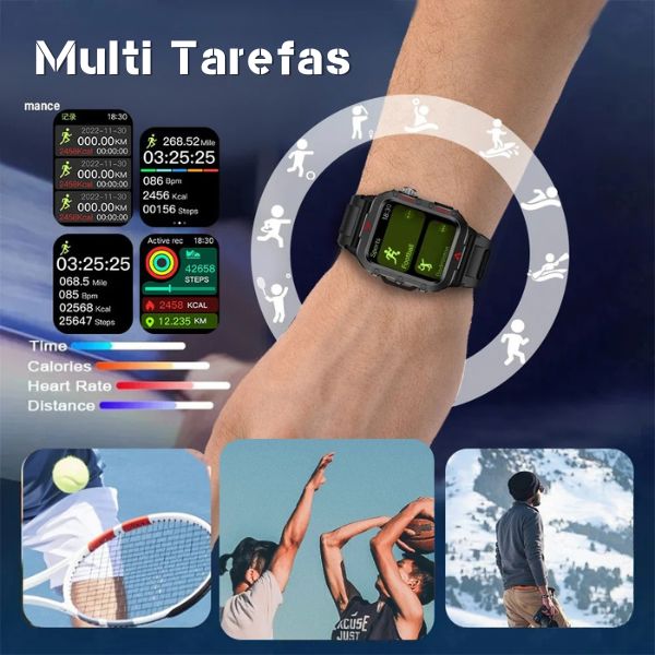 Smartwatch PulseXtreme Inteligente À Prova D'água - Lançamento 2025