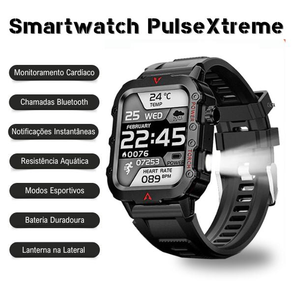 Smartwatch PulseXtreme Inteligente À Prova D'água - Lançamento 2025