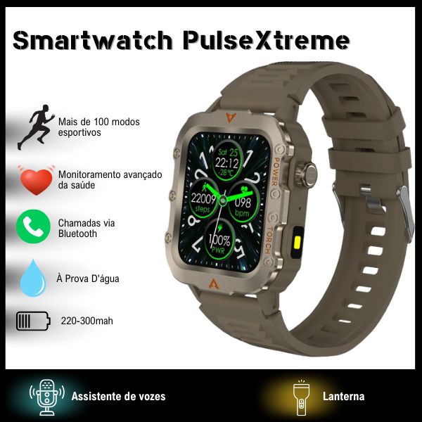 Smartwatch PulseXtreme Inteligente À Prova D'água - Lançamento 2025