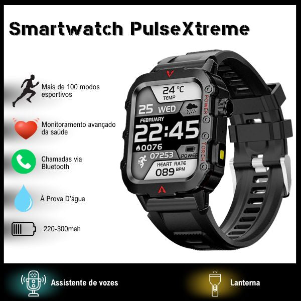 Smartwatch PulseXtreme Inteligente À Prova D'água - Lançamento 2025