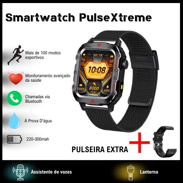 Smartwatch PulseXtreme Inteligente À Prova D'água - Lançamento 2025